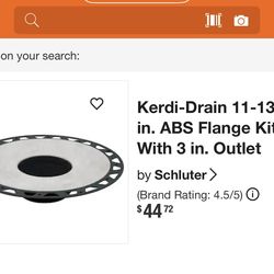 Schluter Kerdi Drain ABS Flange