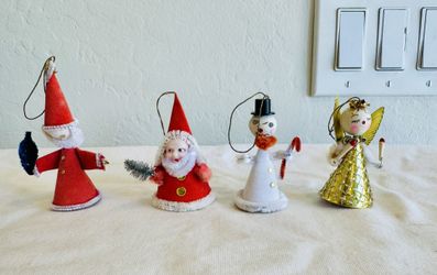 Vintage Japan putz Christmas ornaments