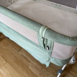 Cuna Para Bebe Color Menta A $60
