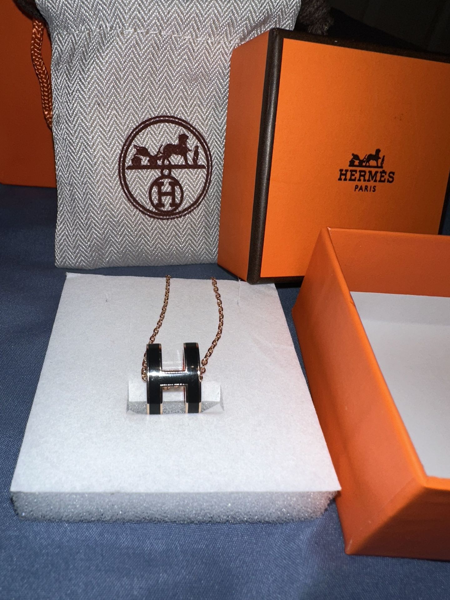 Hermes Mini Pop H Pendant Necklace