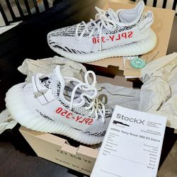 adidas Yeezy Boost 350 V2 “Zebra” – Size 7 | Brand New 🔥 Verified authentic by StockX (tag + receipt included)