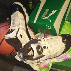 Jordan Six Rings Gold Trim. Size 10