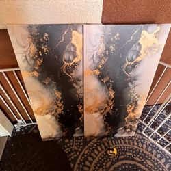 Marble flowy paintings print