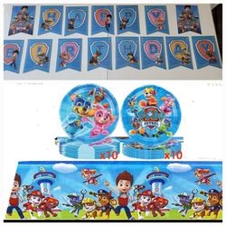 Paw Patrol Birthday Party Supplies Set
