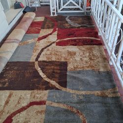Unique Loom Barista 9 x 12 (ft) Loomed Polypropylene Multi Rectangular Indoor Geometric Area rug