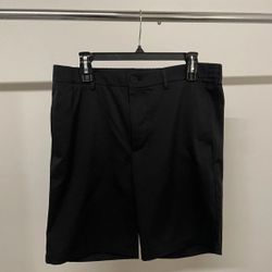 Bugatchi Tech‑Stretch Golf Shorts – Charcoal Grey – Size L
