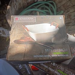 Denmark 11 Inch Serving Bowl With Handlesc