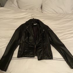 Women’s Leather Jacket From Macy’s Size XS