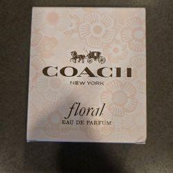 Brand New Coach Floral Eau de Parfum - Long Lasting Fragrance with notes of Pineapple Sorbet, Peony & Crystal Musks - Floral & Fruity - 1.7 fl. oz.