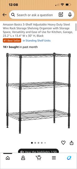 3 metal racks