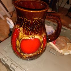 Rare Find Vintage Apple Pitcher  Made In West Germany 
