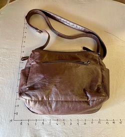 Volganik Rock brown soft leather bag