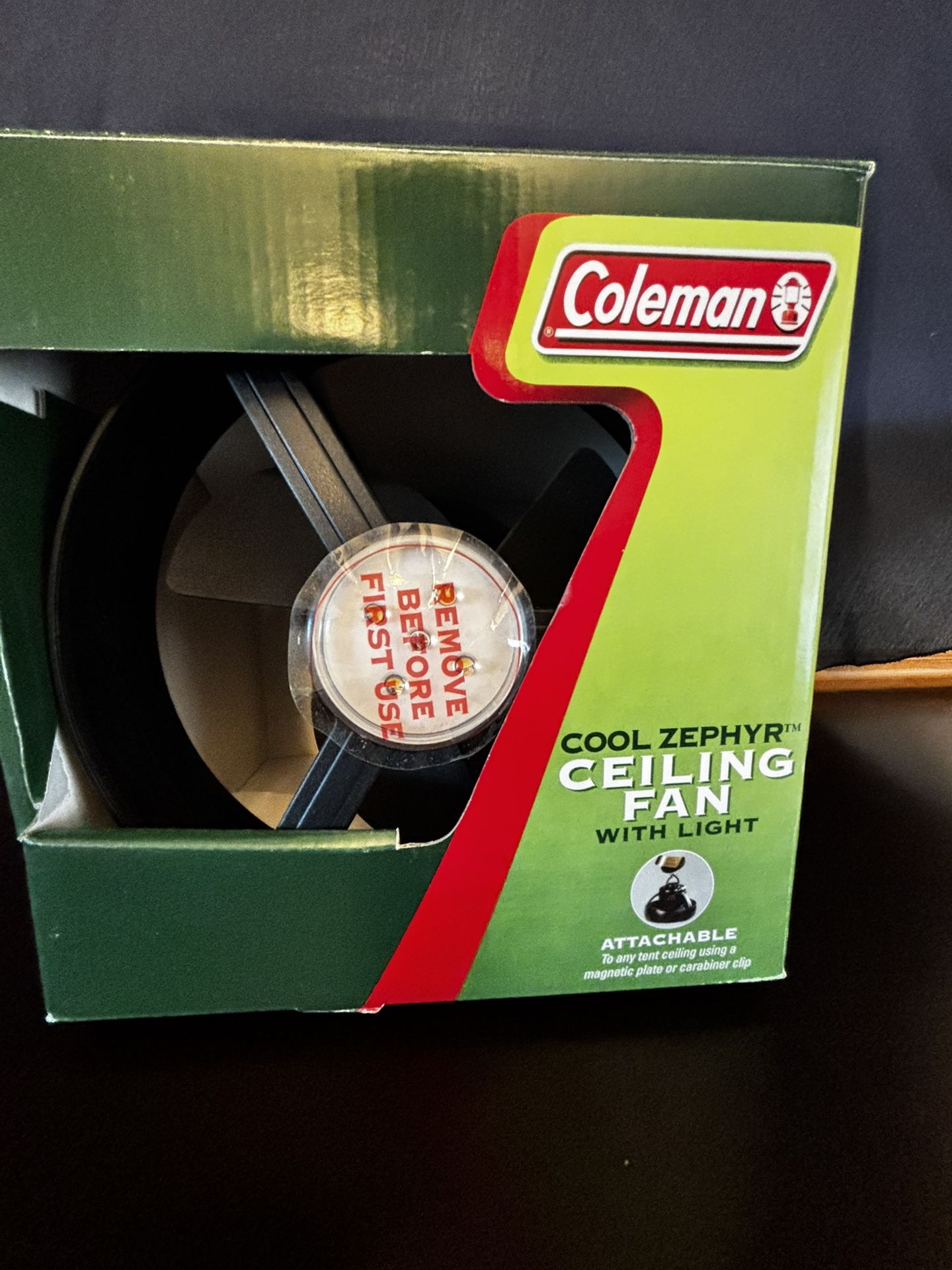 Coleman Tent Fan With Light