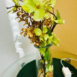 Base With Flowers And Stones,almost New Conditions 