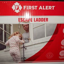 First Alert Two-Story Fire Escape Ladder, Steel, Anti-Slip, EL52-2, Black $50 OBO