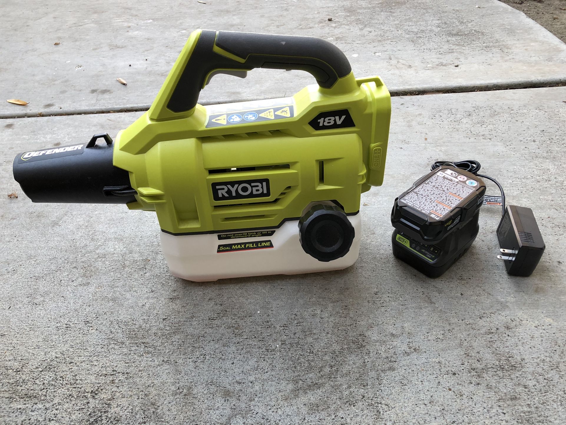 Ryobi ONE+ 18 Volt Lithium Ion Cordless Fogger/Mister with Ah