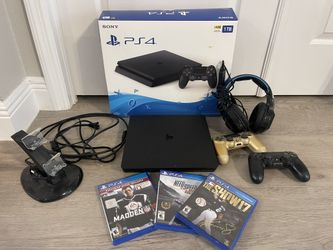Sony PlayStation 4 Pro 1TB Console With 2 Controllers and 3 Games