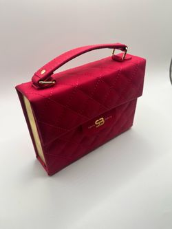 Biblia Cartera con Broche Magnético Compacta RV1960, imit piel fúcsia con asa de mano