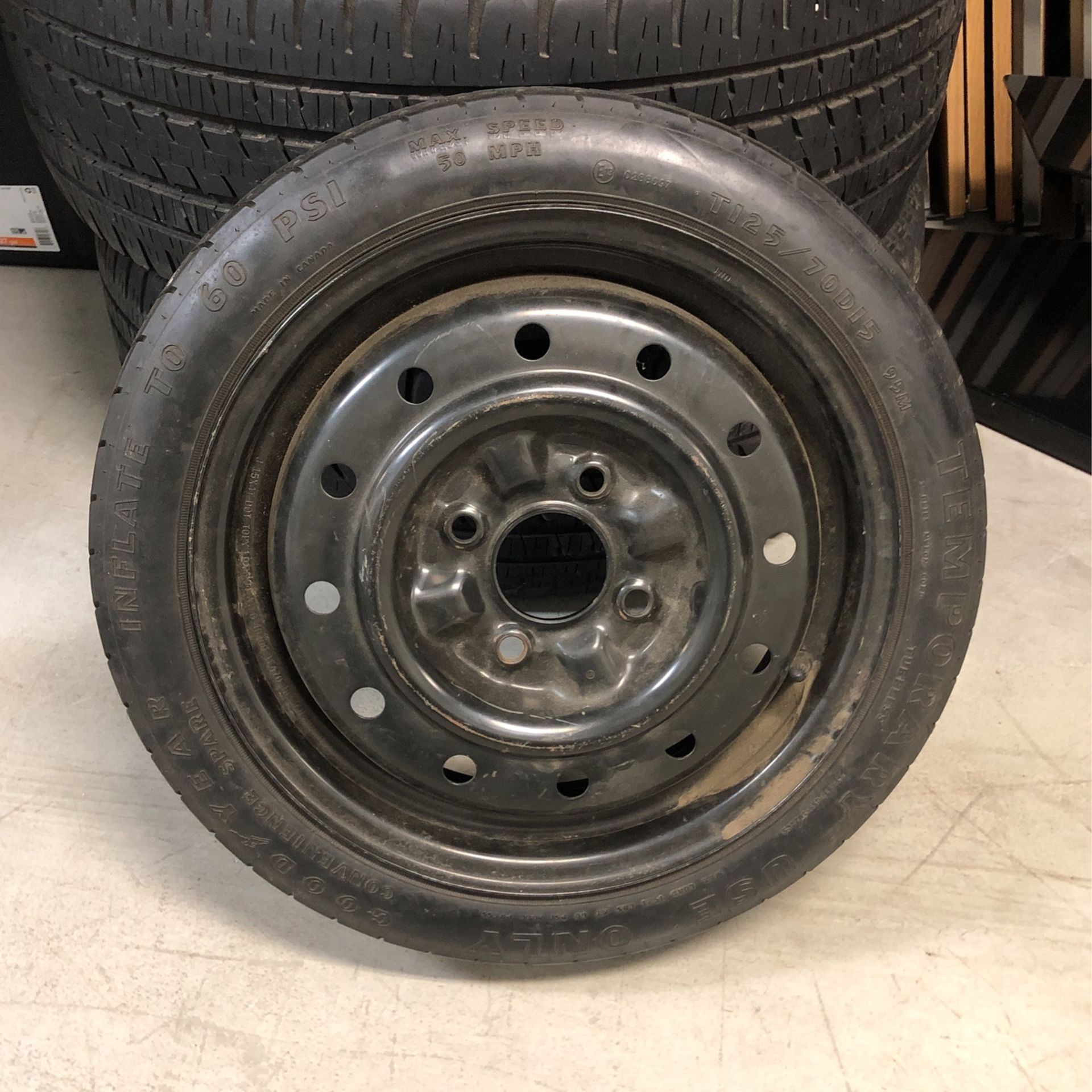 4-lug Spare Tire 