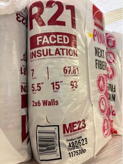 R21 FACED 15” Insulation