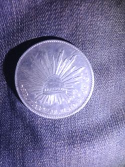 1897 Silver mexico 8r. 20 g coin