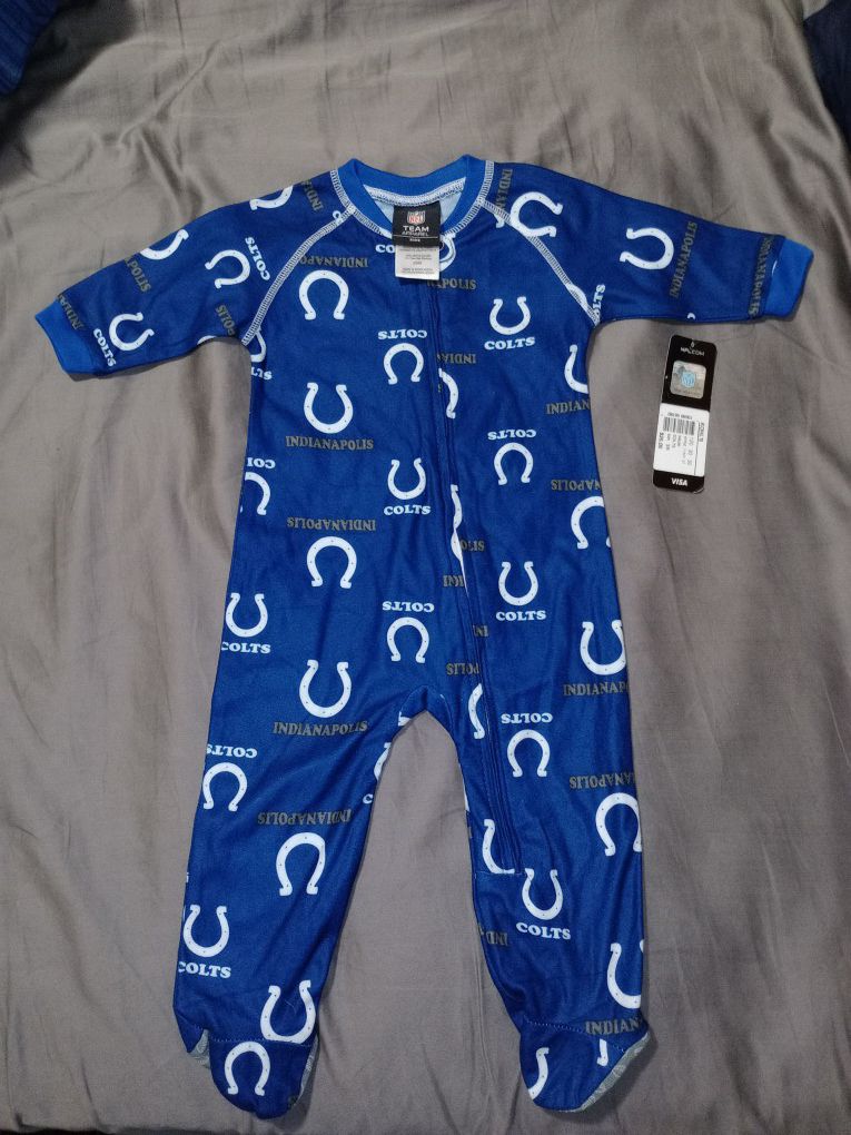 Colts NFL Baby Onesie Size 3/6 Months New With Tags