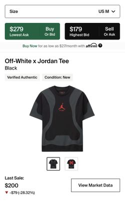 OFF-WHITE x Jordan Tee 