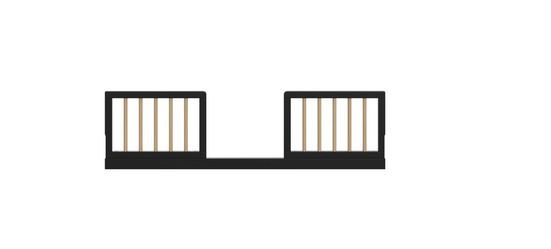 Storkcraft & Graco Toddler Safety Guardrail Kit (Dowels), Black/Driftwood