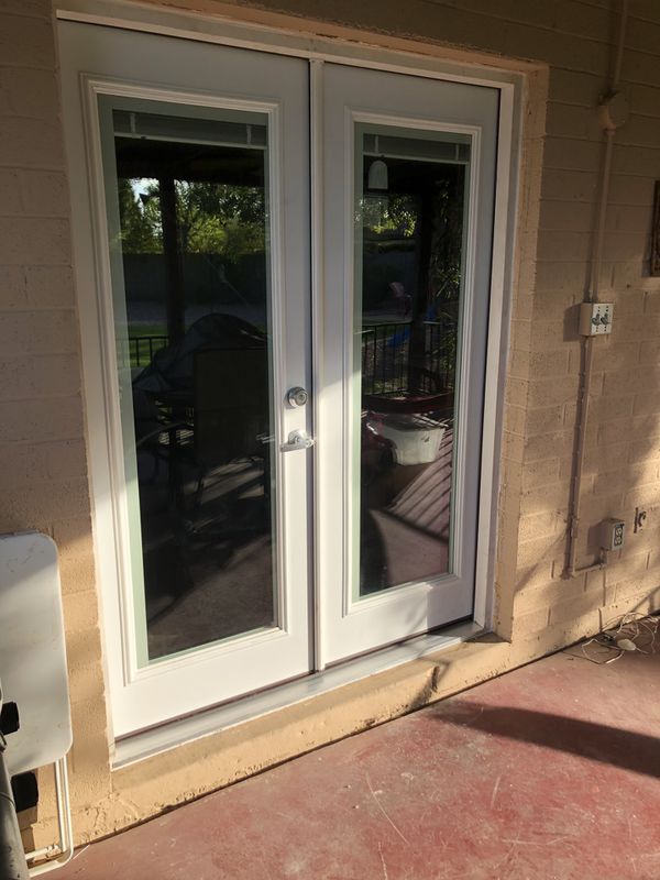 french door with blinds for sale in phoenix, az - offerup