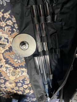 X Pole stripper pole w stand and carrying bag
