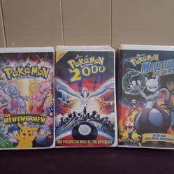 3 Pokémon Vhs Movies