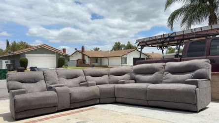 Gray electric recliner