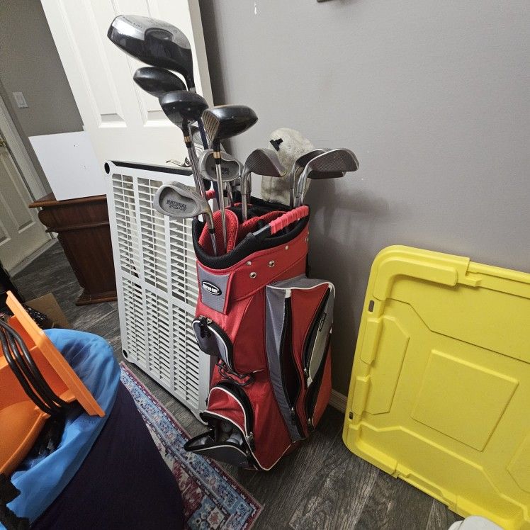 Golf Bag And Clubs 