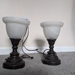 (x2) Bronze Touch Table Lamps