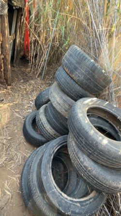 Assorted used tires