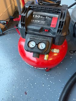 Porter  cable 6gal pancake air compressor