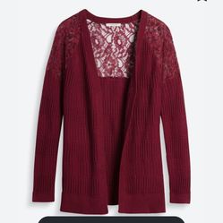 [41 Hawthorn] Maxwell Lace Detail Cardigan Sweater StitchFix