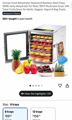 Cerker 8-Tray Food Dehydrator