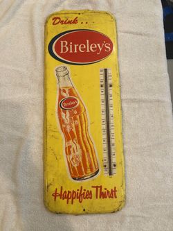Bireleys vintage thermometer 28”