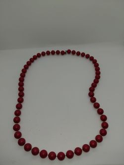 Red Beaded necklace
