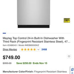 Maytag Dishwasher 