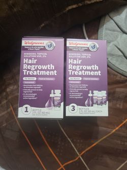Walgreens Women Hair Regrowth Treatment 1 Month Supply Usp 2% Unscented (2Packs)