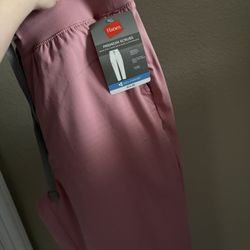 Baby Pink Hanes Scrub Pants 
