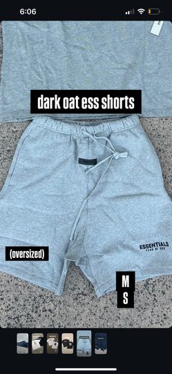 brand new dark oat essentials shorts