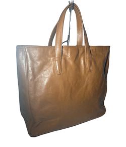 Saint Laurent YSL Brown Y Mail Tote Bag 