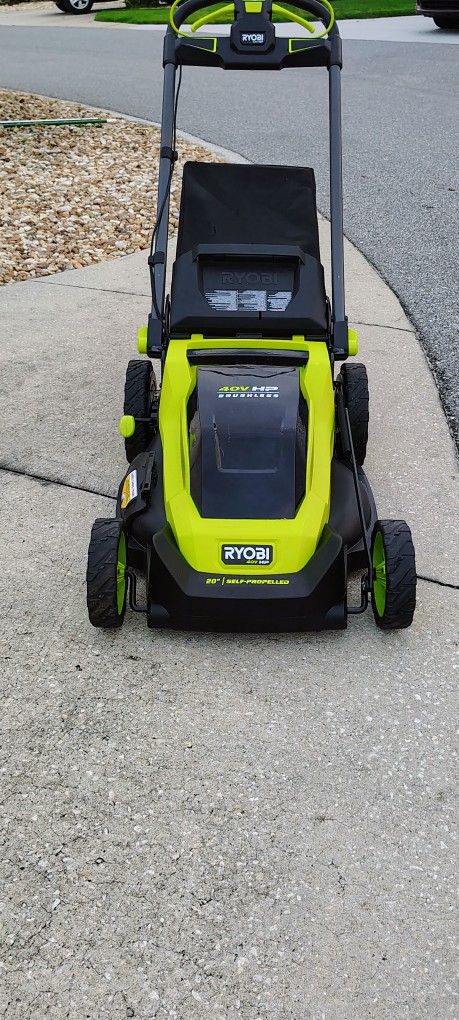New Ryobi 40volt 20 Inch Self Propelled Mower