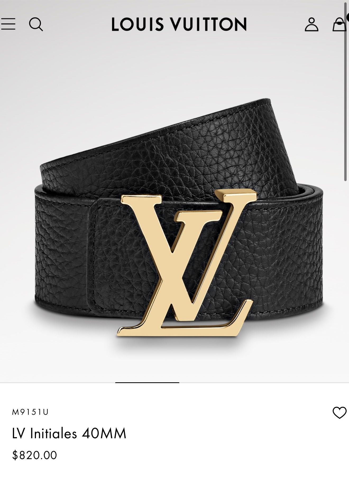 Louis Vuitton Belt
