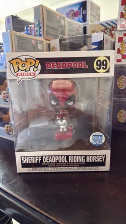Sheriff Deadpool riding horsey Funko exclusive