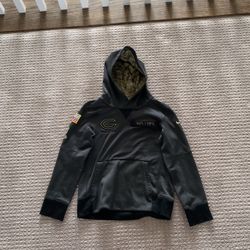  Nike Chicago Bears Black 2020 Salute To Service Sweatshirt/Hoodie Kids Small