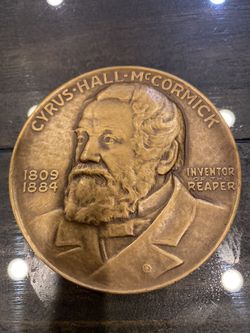 1931 CYRUS McCORMICK CENTENNIAL BRONZE MEDAL 